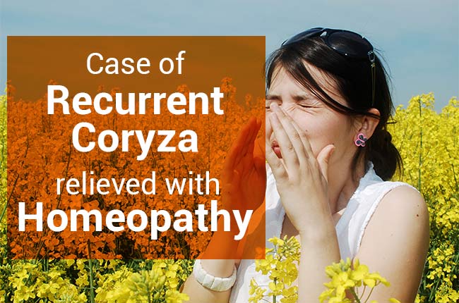 Case of Recurrent Coryza was relieved with Homeopathy – Hompath